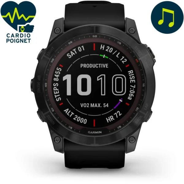 Garmin Fenix 7X Sapphire Solar Titane