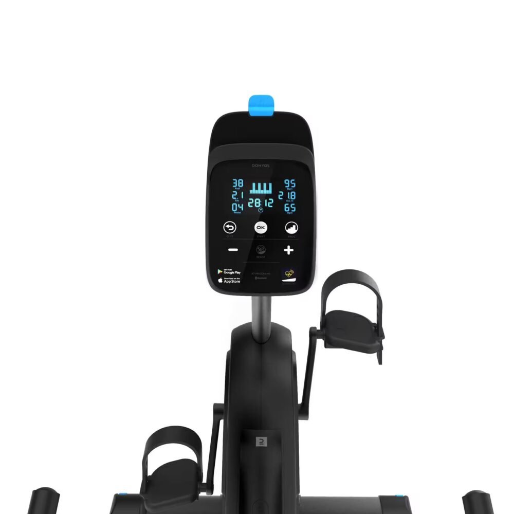 Vélo d'appartement semi allongé Domyos EB Seat connecté – Image 5