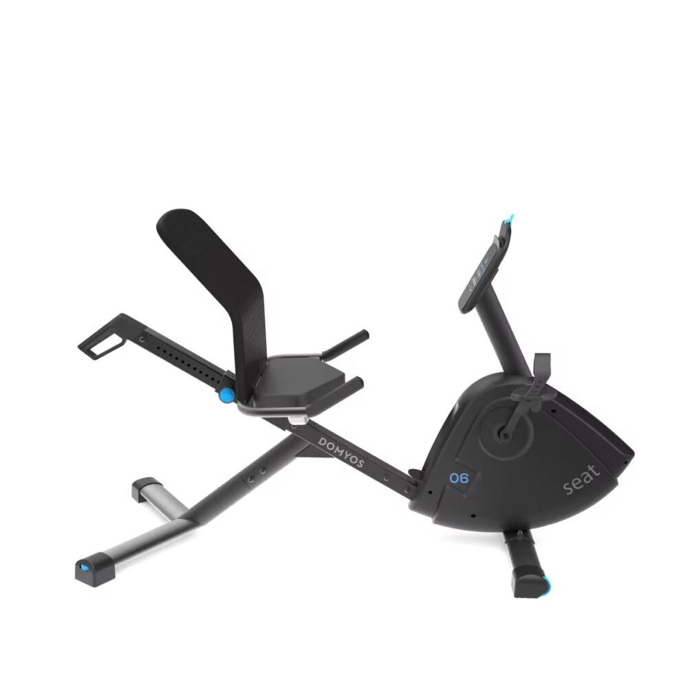 Vélo d'appartement semi allongé Domyos EB Seat connecté – Image 3